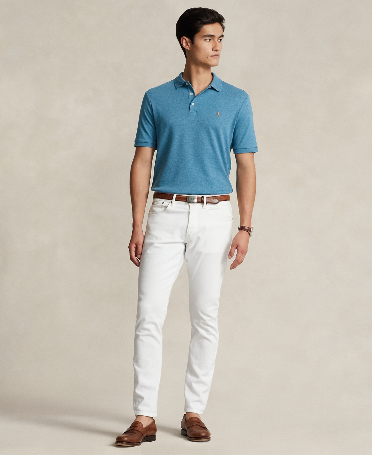 Polo Ralph Lauren Men's Custom Slim Fit Soft Cotton Polo Shirt