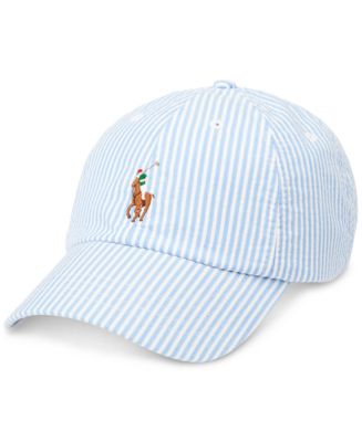 【関税&送料込】Polo Ralph Lauren Blue Cotton Baseball Cap Polo Ralph Lauren cotton baseball cap blue color with an