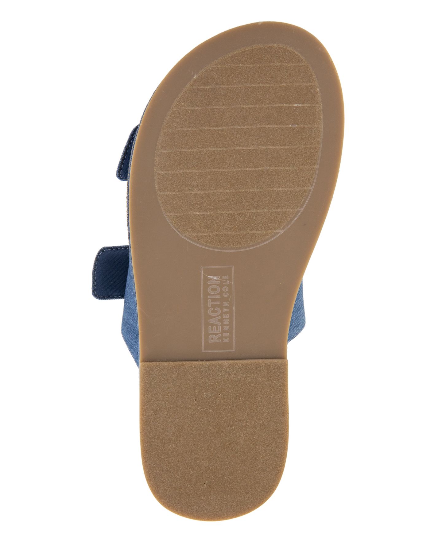 Женские сандалии Kenneth Cole Reaction Sydney Two Band Jewel Buckle Flat, цвет: Джинсовый — фото 5