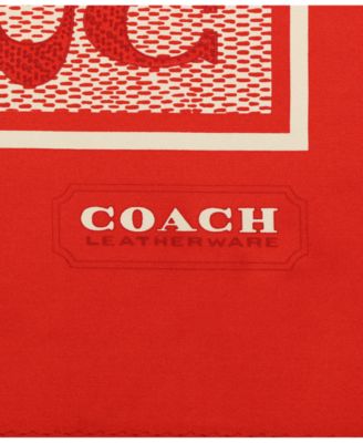 35" Textured Signature C Printed Silk Square 