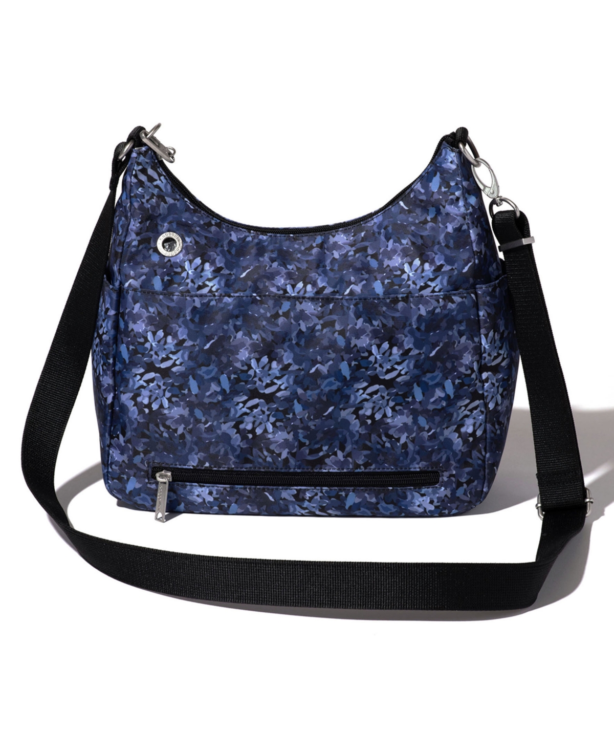 Baggallini Securtex Anti-theft Free Time Crossbody Bag In Indigo Petal