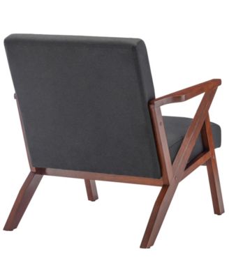 28.5" Polyester Cliff Mid-Century Modern Accent Armchair