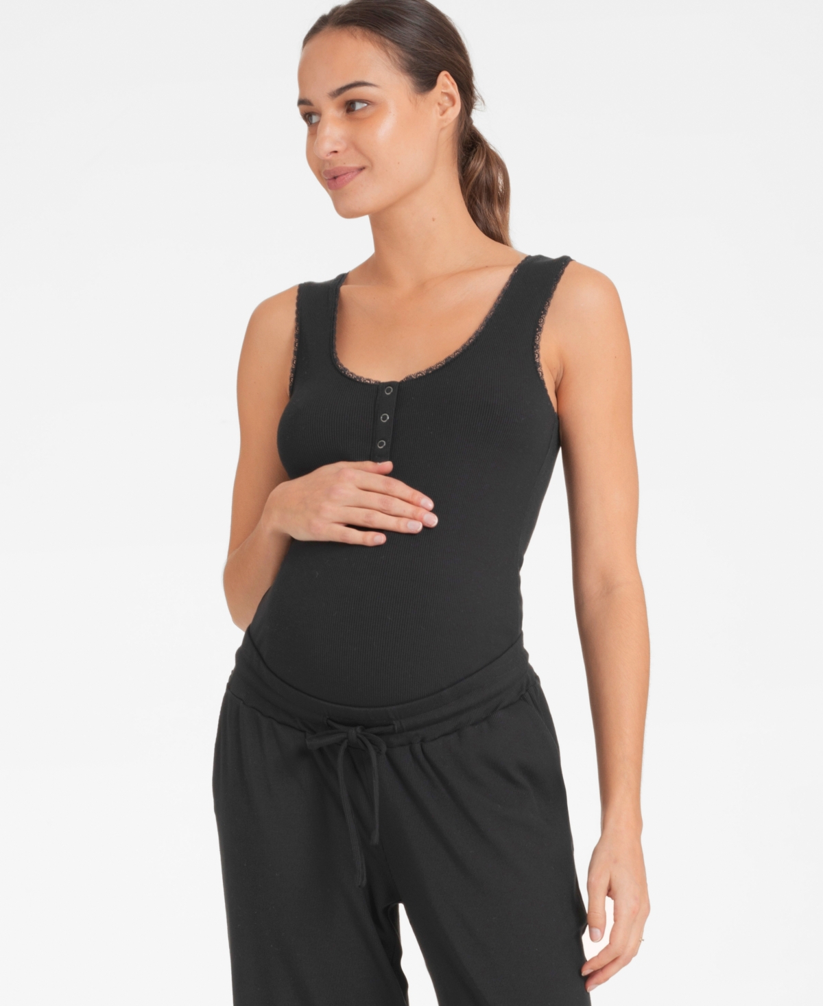 Seraphine Women's Jersey Maternity and Nursing Pajamas