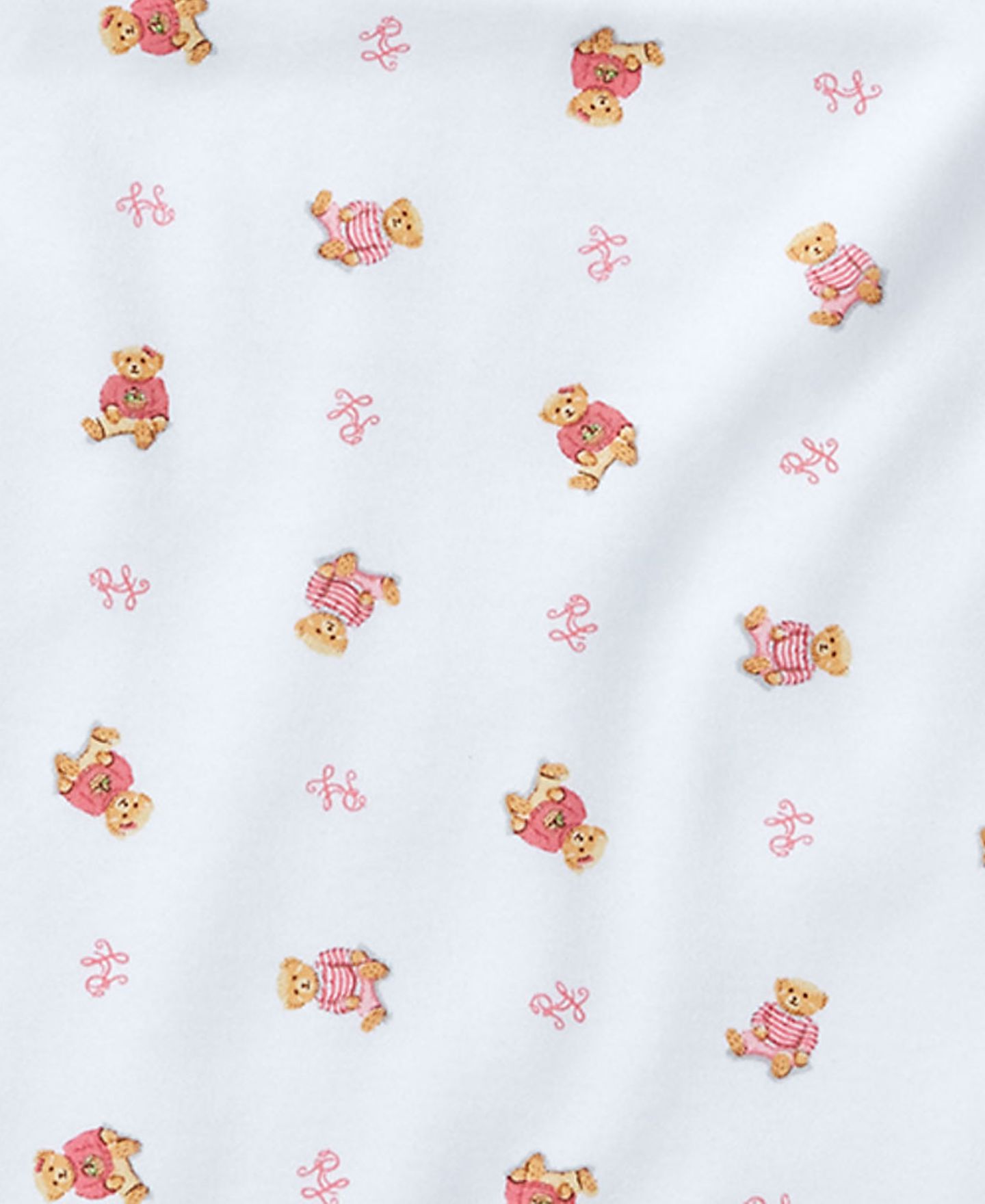 Детский хлопковый подарочный набор Polo Ralph Lauren Polo Bear для девочки, 3 предмета, цвет: Разноцветный / Розовый — фото 4