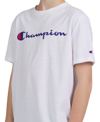 Champion Big Boys Classic Script Logo T-shirt