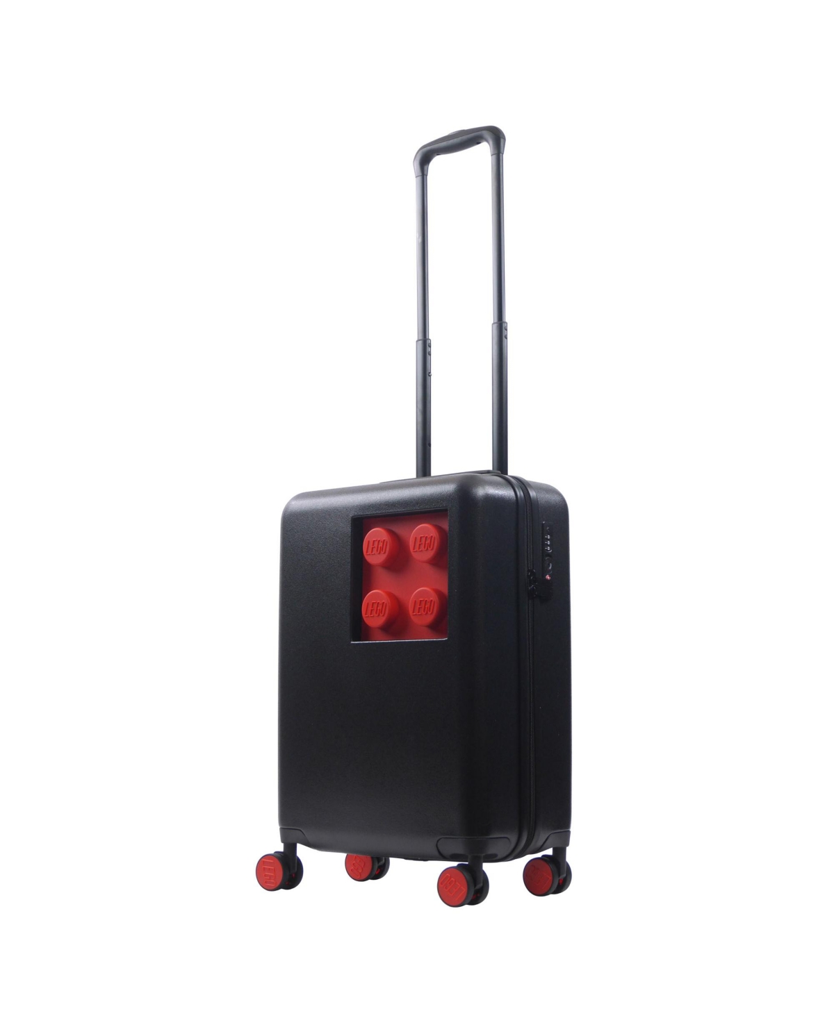 Shop Ful Lego Signature Brick 2x2 Trolley 21" Carry-on Luggage In Blk,red