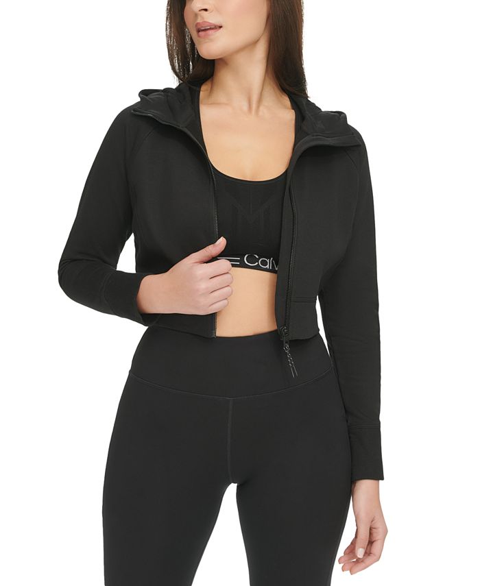 Calvin klein crop sweatshirt deals