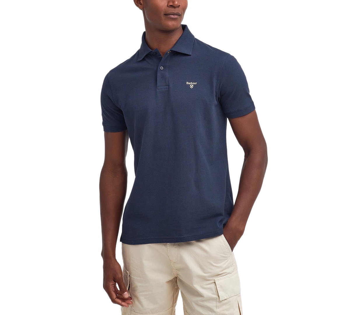 Shop Barbour Men's Lightweight Sports Polo In Navy