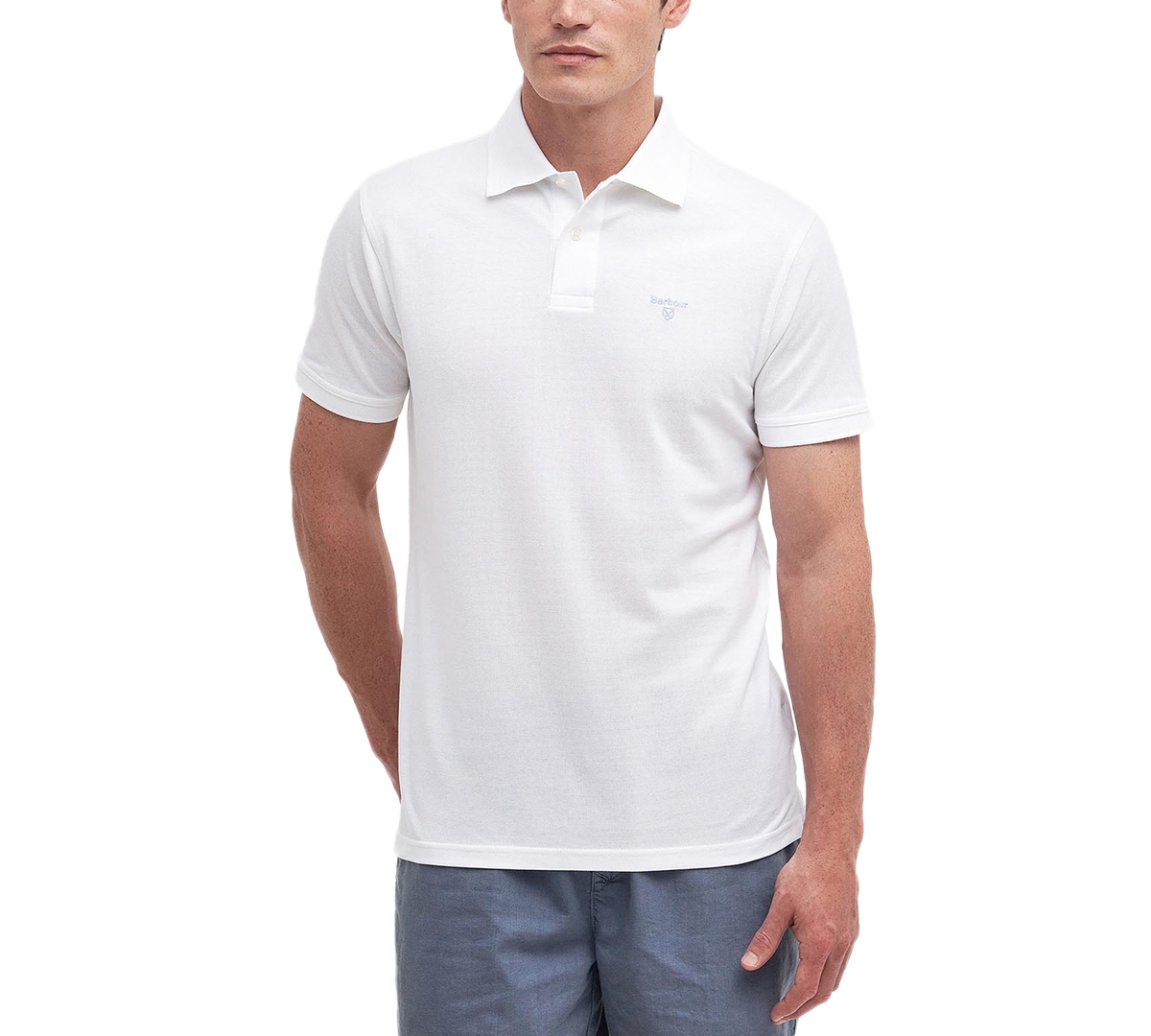 Shop Barbour Men's Lightweight Sports Polo In White