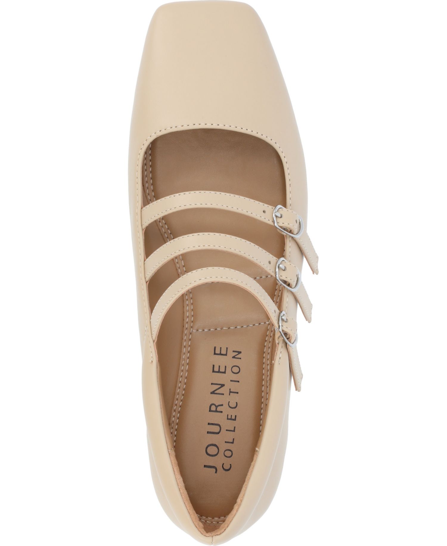 Women's Darlin Multi Strap Mary Jane Square Toe Flats