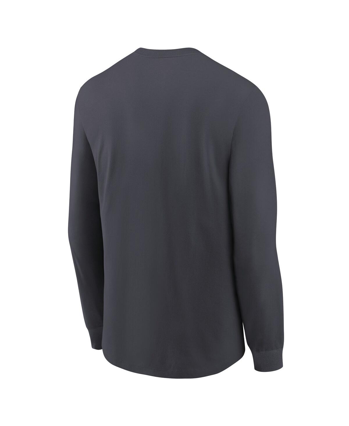 Big Boys NikeSan Francisco 49ers 2023 Nfc Champions Locker Room Trophy Collection Long Sleeve T-shirt - Anthracite