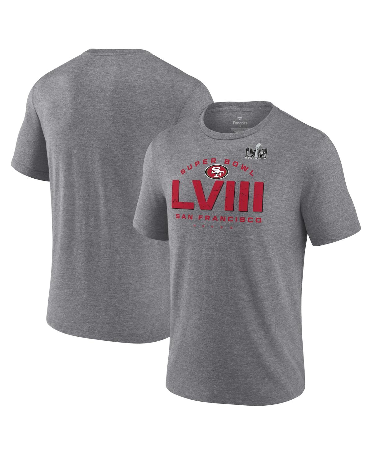 Shop Fanatics Men's  Heather Gray San Francisco 49ers Super Bowl Lviii Made It T-shirt