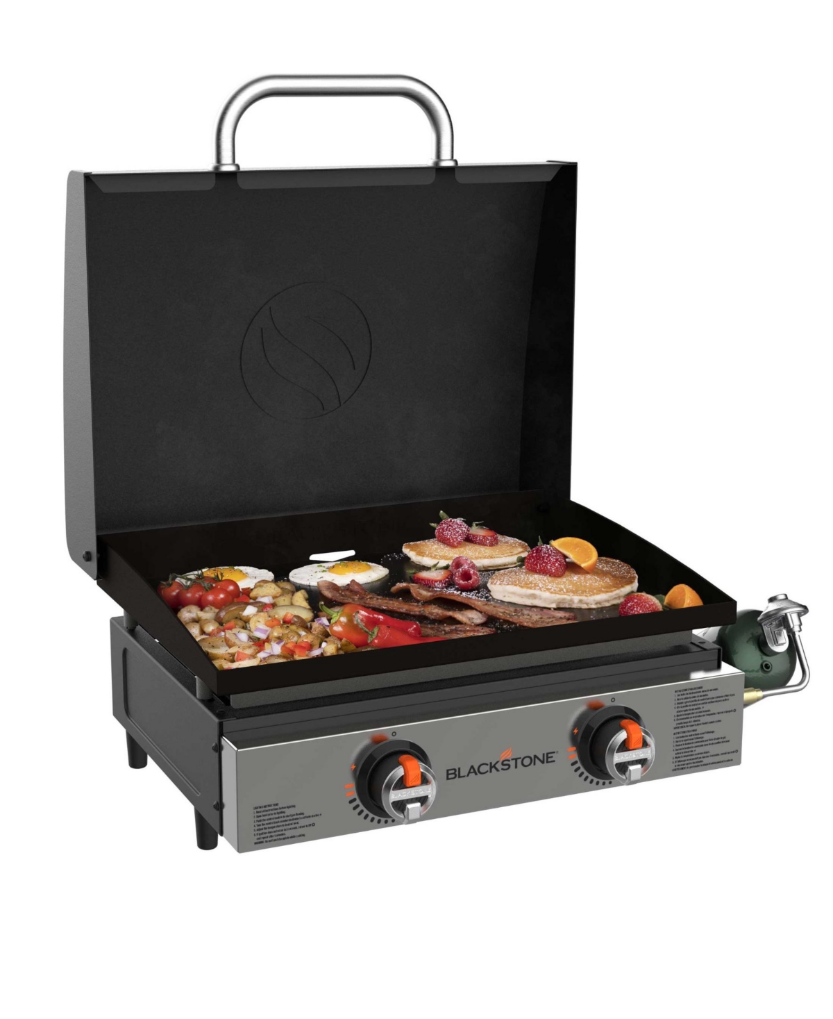 Blackstone Original 22" Stainless Front Panel Tabletop Griddle 2205 In Black