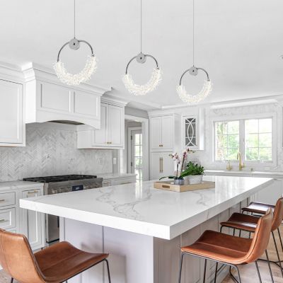 Modern Crystal Chandelier Bedside Lamp Cristal LED Hanging Bar Lighting Chandelier