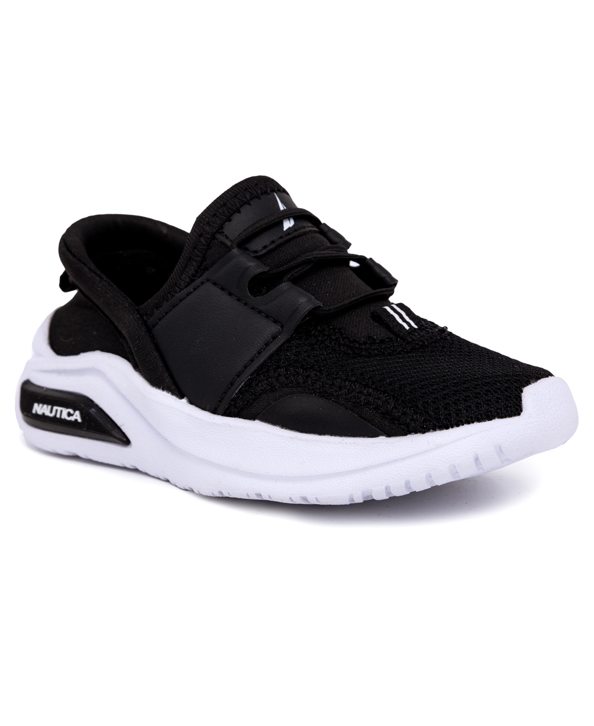 Shop Nautica Toddler Malmin Athletic Sneakers In Black,white