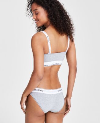 Modern Cotton Lightly Lined Bandeau and Bikini Underwear