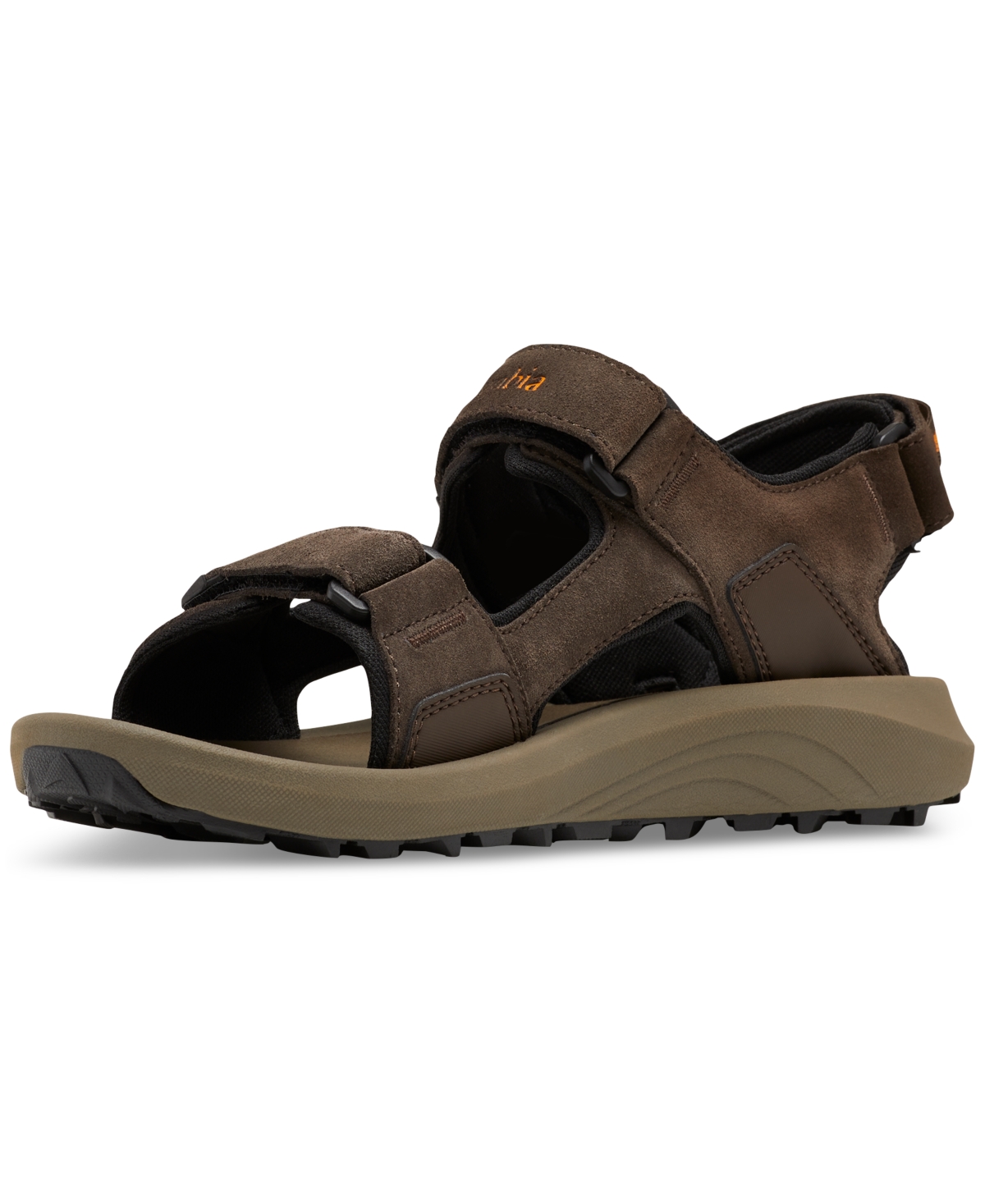 Shop Columbia Men's Trailstorm Hiker 3-strap Sandals In Cordovan,gold Amber