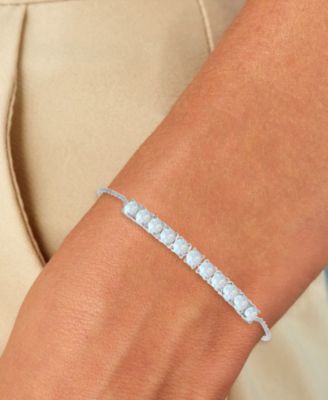 Lab-Grown Opal Rope Link Chain Adjustable Bolo Bracelet (2-1/2 ct. t.w.)