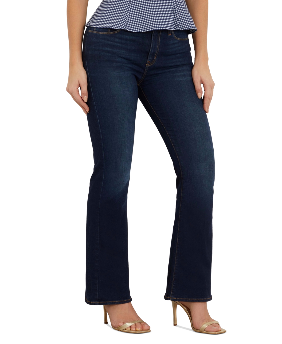 Guess Women's Sexy Flare Jeans In Blue Guitar.