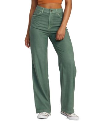 Flared High Rise Trousers in Neutral
