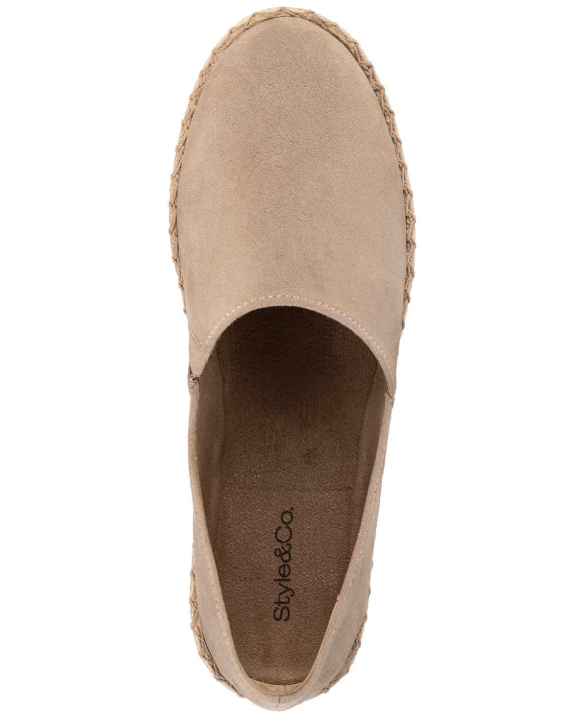 Shop Style & Co Women's Reevee Stitched-trim Espadrille Flats, Created For Macy's In Watermelon