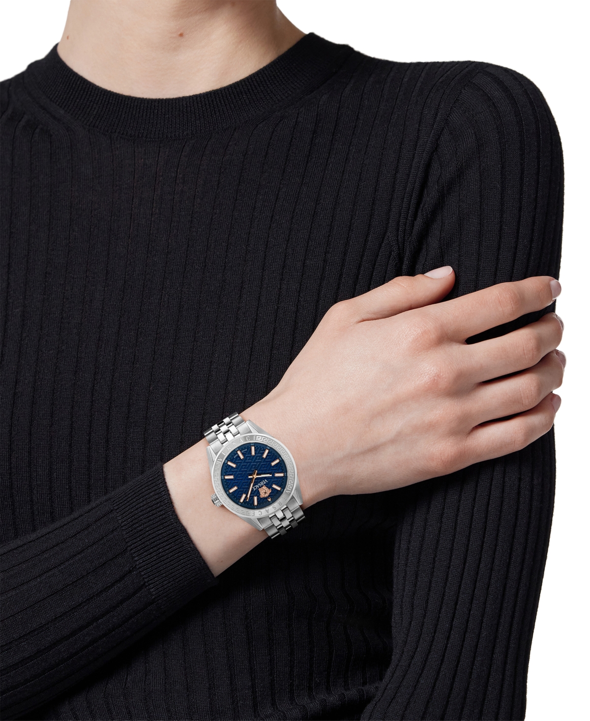 Shop Versace Women's Swiss Stainless Steel Bracelet Watch 36mm