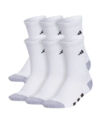 adidas Boys Youth Athletic Cushioned Crew Socks, Pack of 6 - Macy's