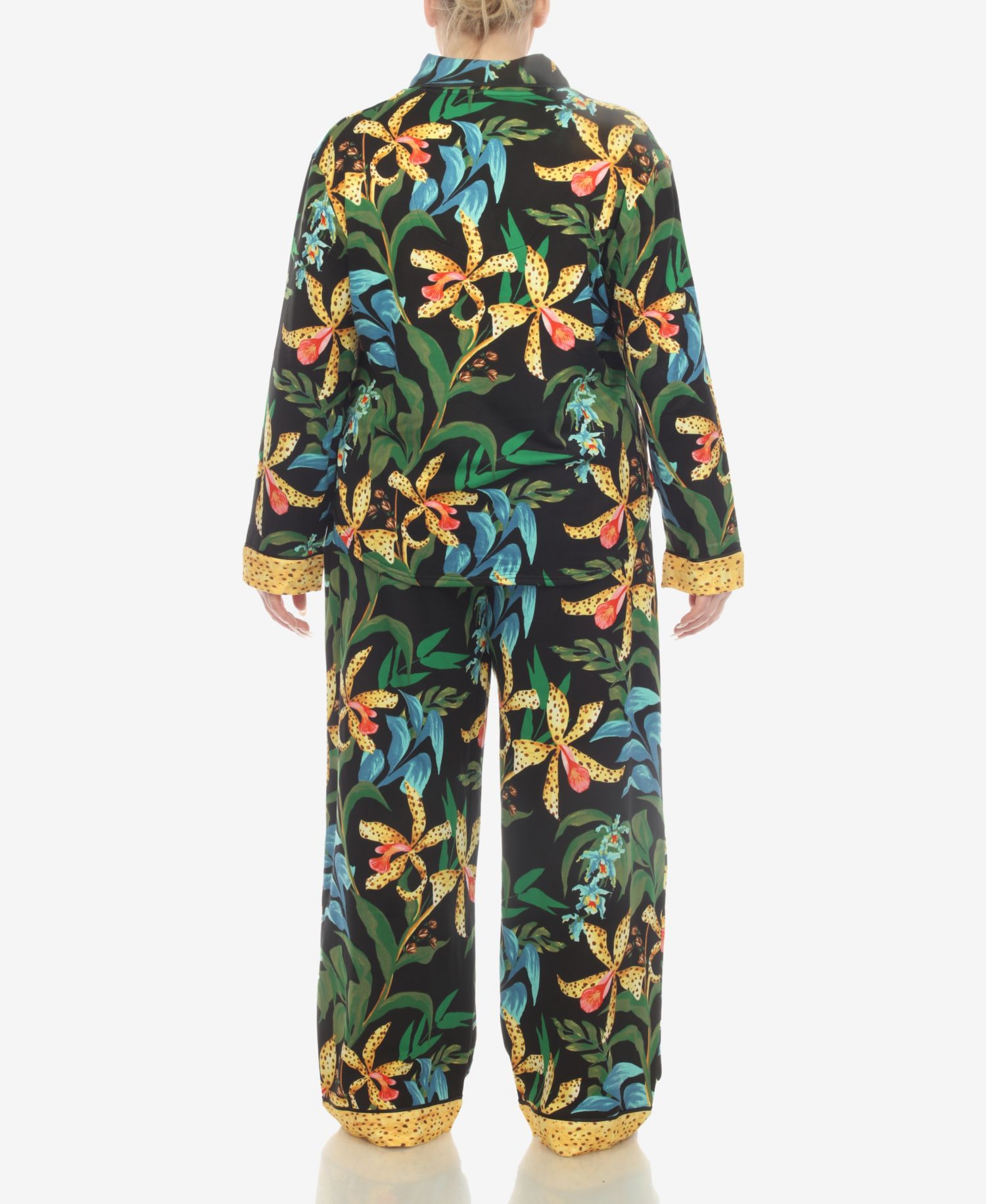 Plus Size 2-Piece Wildflower Print Pajama Set