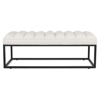 Metal Base Upholstered Bench For Bedroom For Entryway