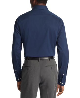 Men's Slim Fit Tonal Stripe Dress Shirt