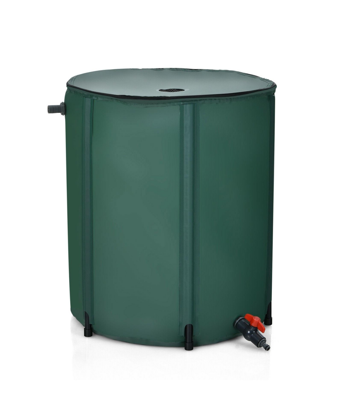 53 Gallon Portable Collapsible Rain Barrel Water Collector - Green