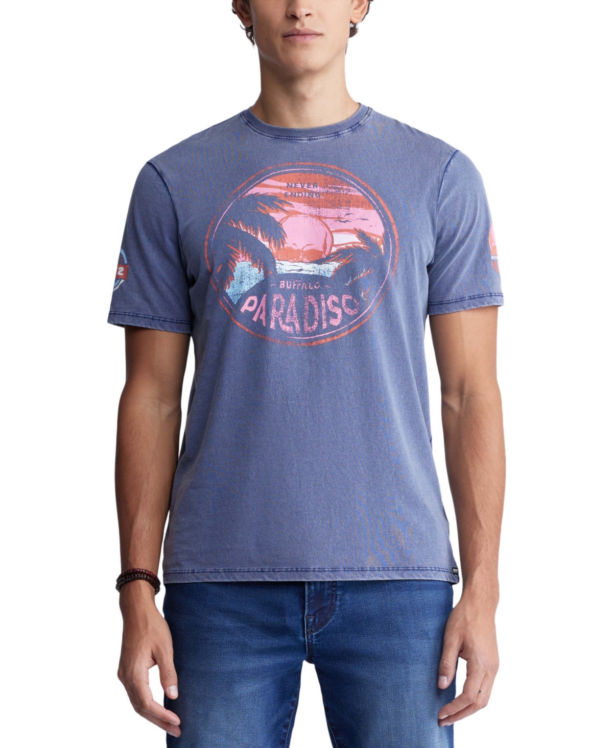 Men's Ticross Short Sleeve Graphic T-Shirt - Blue Depths