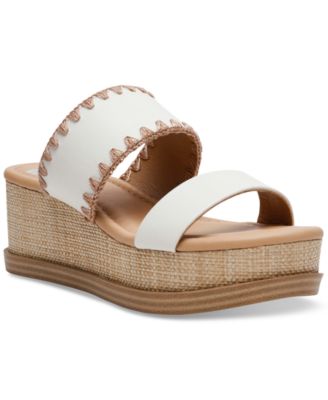 DV Dolce Vita - Women's Konstance Double-Band Raffia Wedge Sandals