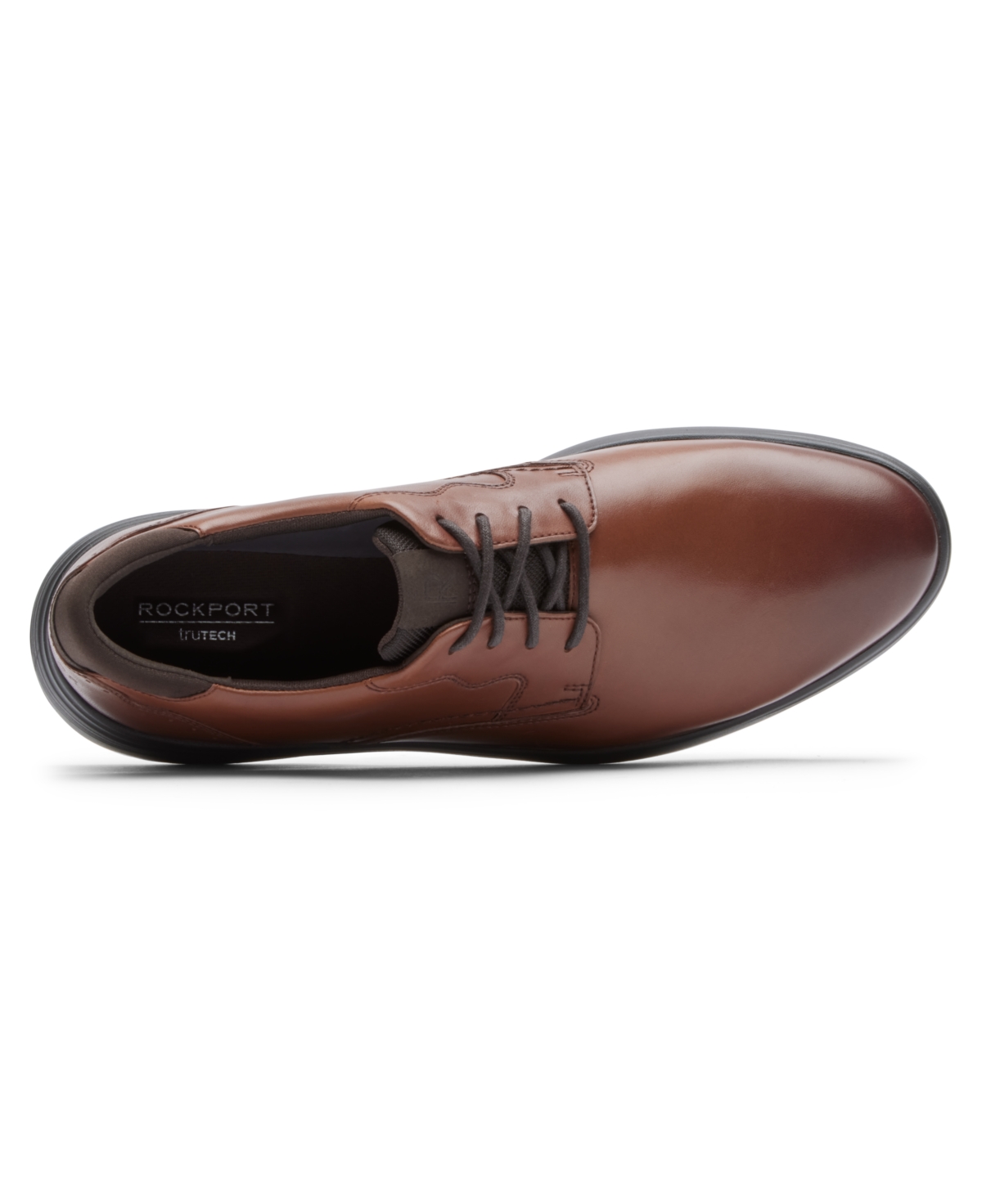 Shop Rockport Men's Noah Plain Toe Shoes In Brown
