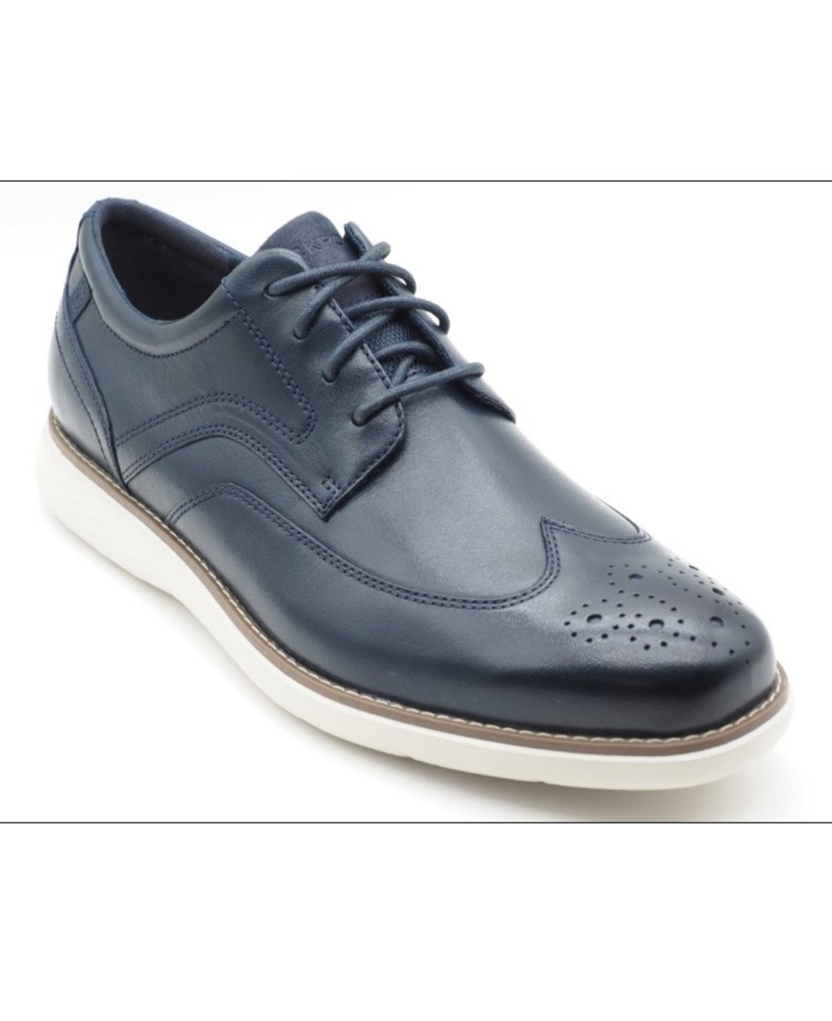Men's Garett Wing Tip Comfort Shoes - Blue