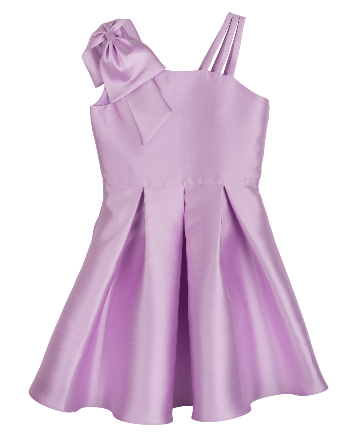 Shop Rare Editions Big Girls Sleveless Asymmetrical Social Dress In Lilac
