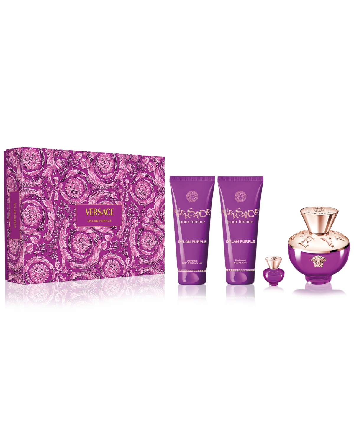 Versace 4-pc. Dylan Purple Eau De Parfum Gift Set In White