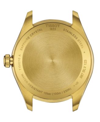 Unisex Swiss PR 100 Gold PVD Bracelet Watch 34mm