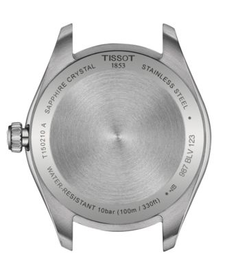 Unisex Swiss PR 100 Stainless Steel Bracelet Watch 34mm