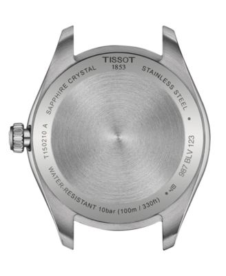 Unisex Swiss PR 100 Stainless Steel Bracelet Watch 34mm