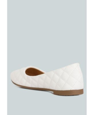 Womens Rikhani Quilted Detail Ballet Flats