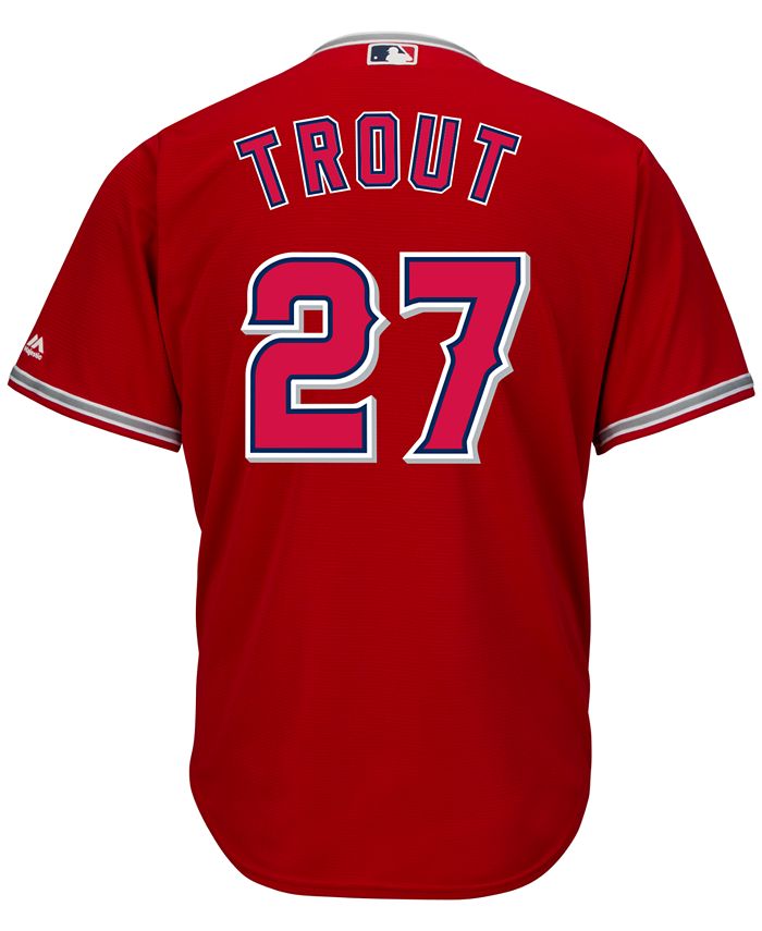 Majestic Men's Mike Trout Los Angeles Angels of Anaheim Replica Jersey -  Macy's