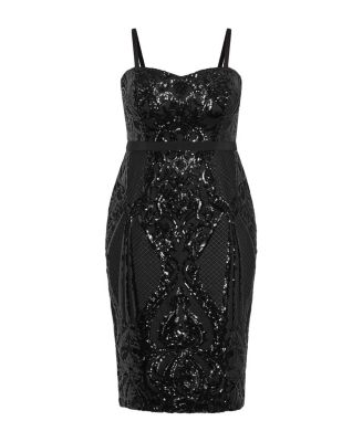 Plus Size Sequin Sofia Dress