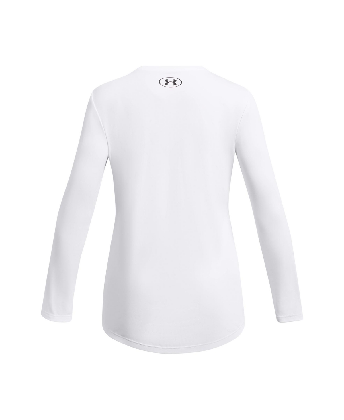 Shop Under Armour Big Girls Tech Big Logo Print Fill Long Sleeve T-shirt In White,black