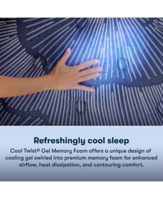 Perfect Sleeper Cobalt Calm 14" Medium Pillow Top Mattress Set, Queen Split