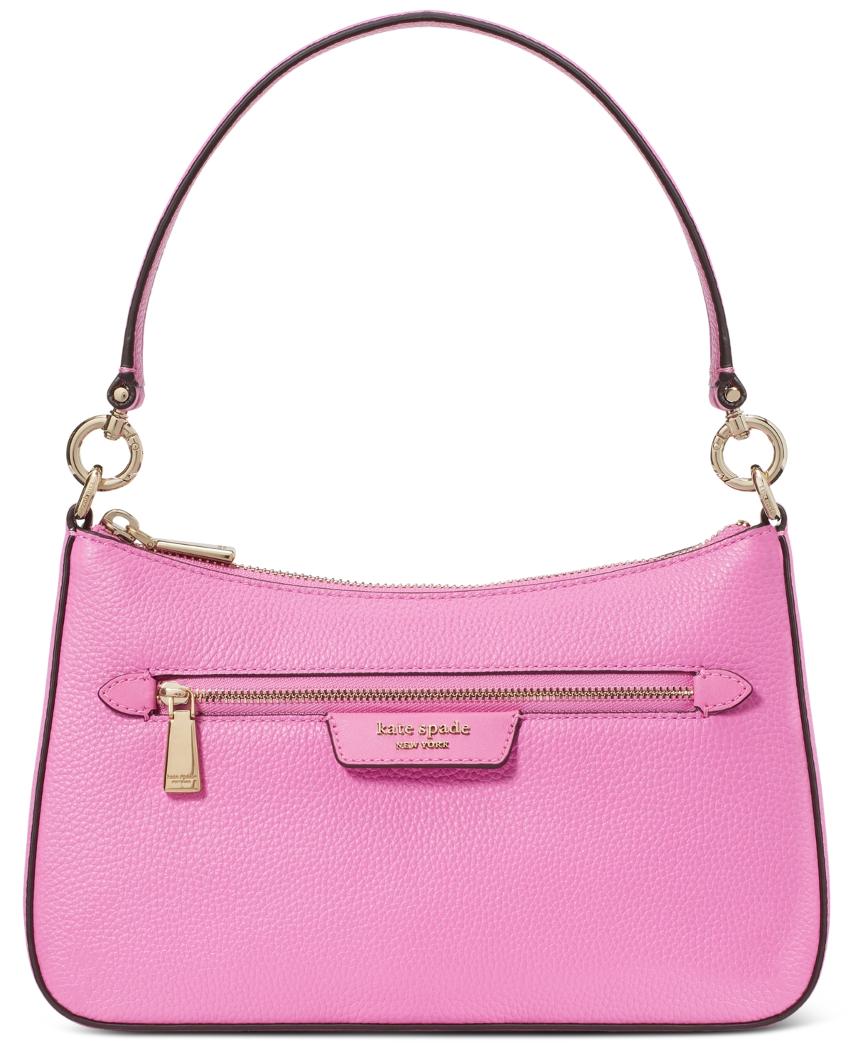 Kate Spade Hudson Pebbled Leather Small Convertible Crossbody In Echinacea