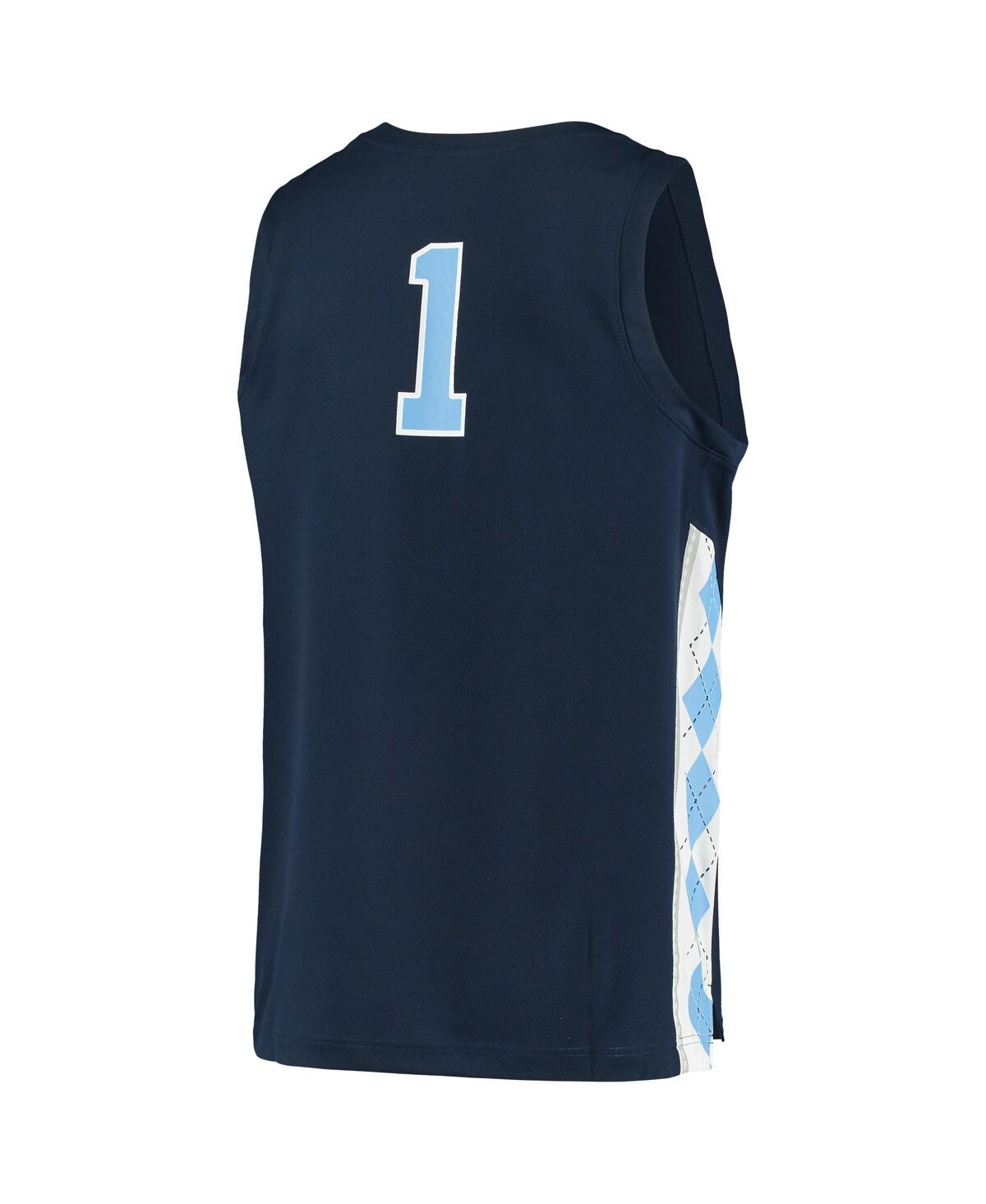 Men's and Women's Jordan #1North Carolina Tar Heels Replica Basketball Jersey - Navy