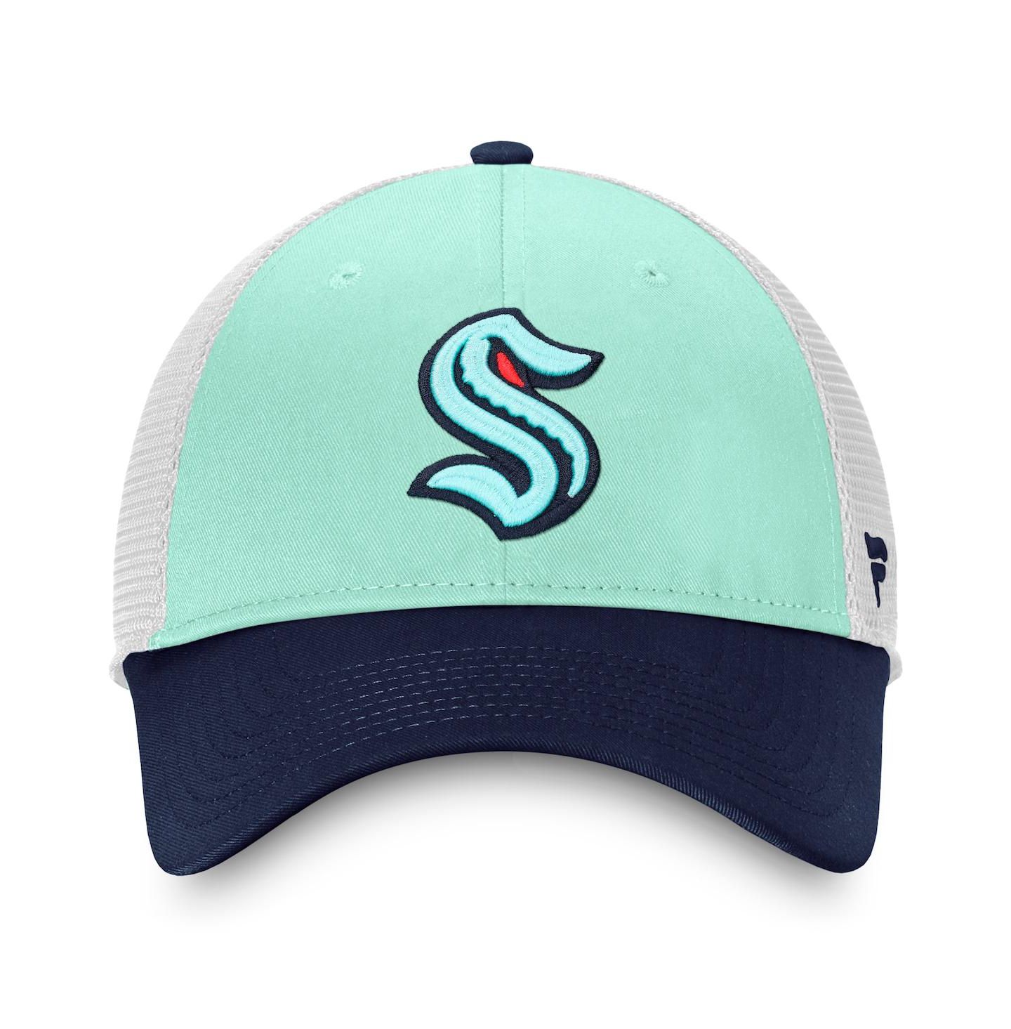 Мужская кепка Fanatics Blue Seattle Kraken Special Edition 2.0 Trucker Adjustable Hat — фото 4