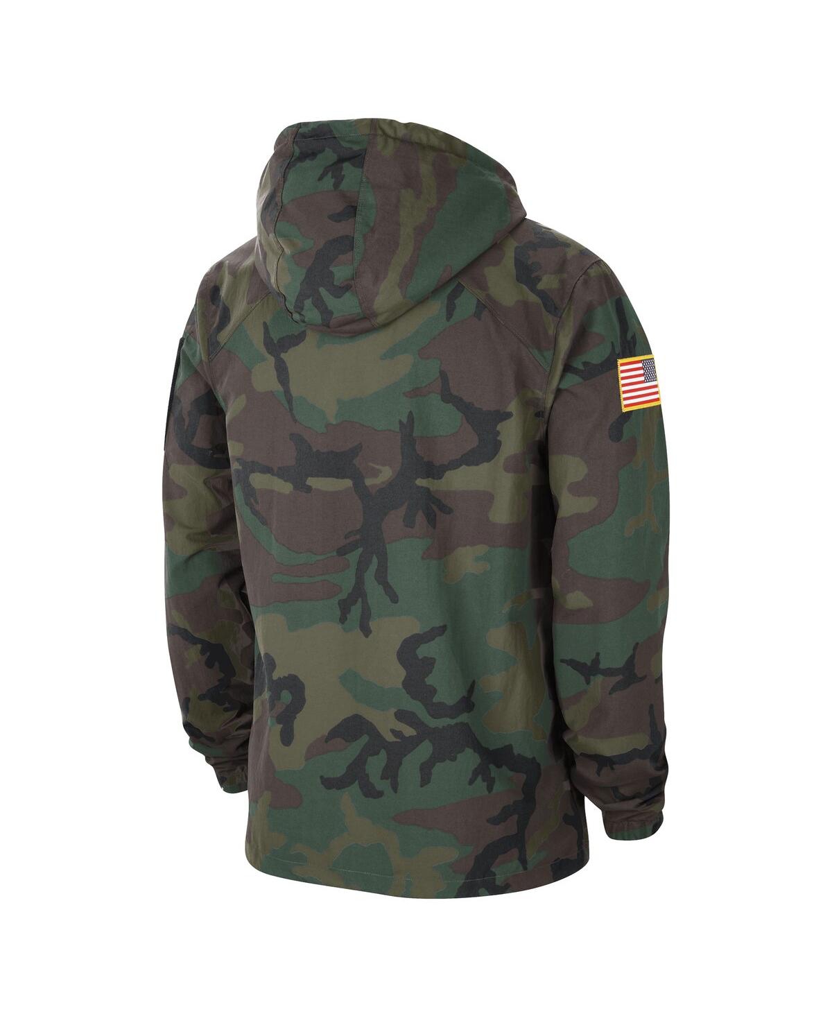 Men's NikeOhio State Buckeyes Military-Inspired Pack Lightweight Hoodie Performance Full-Snap Jacket - Camo