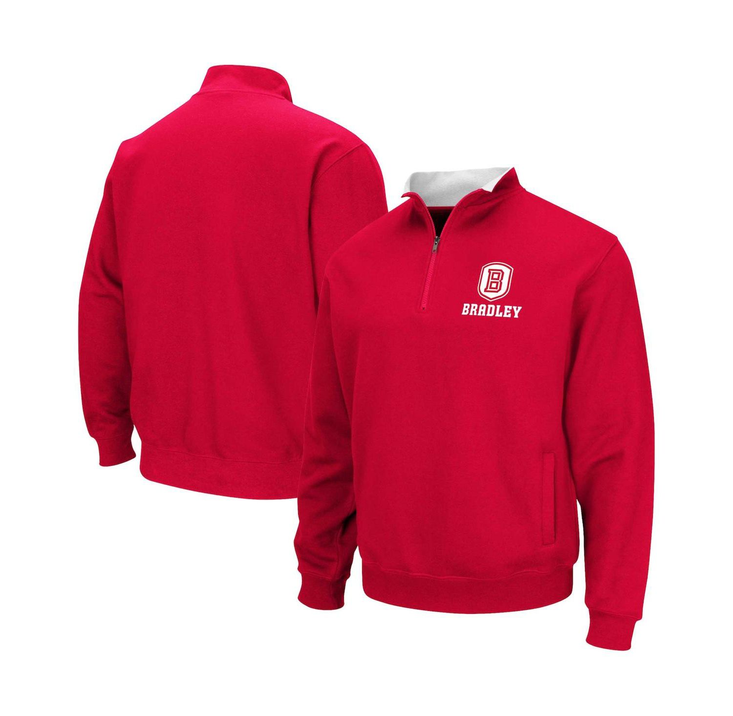 Men's Red Bradley Braves Tortugas Quarter-Zip Sweatshirt
